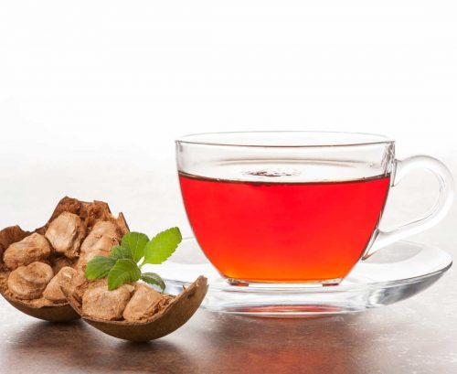 Oen monk fruit and a cup of herbal tea