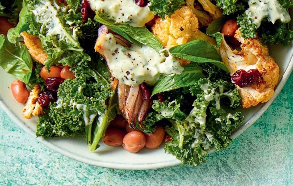 Roast cauliflower and borlotti bean salad Roast cauliflower and borlotti bean salad
