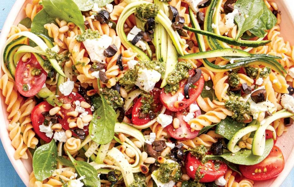 Pesto pasta salad