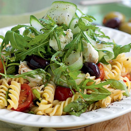 Warm caprese pasta