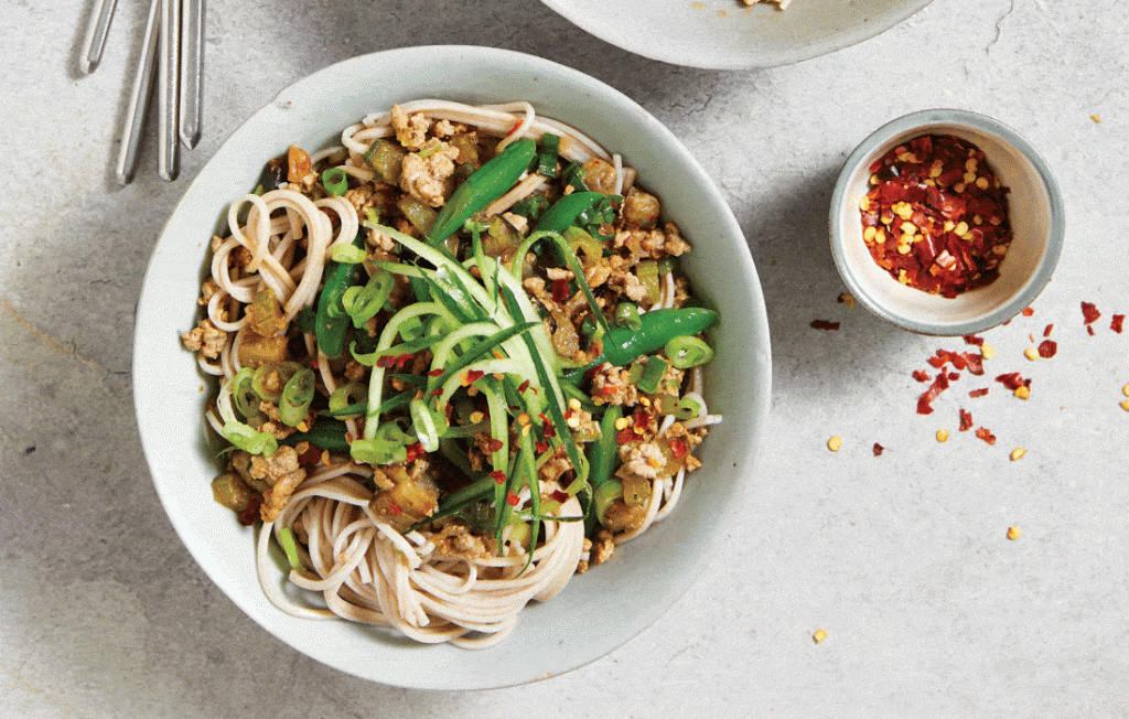 Chinese pork mince and noodles