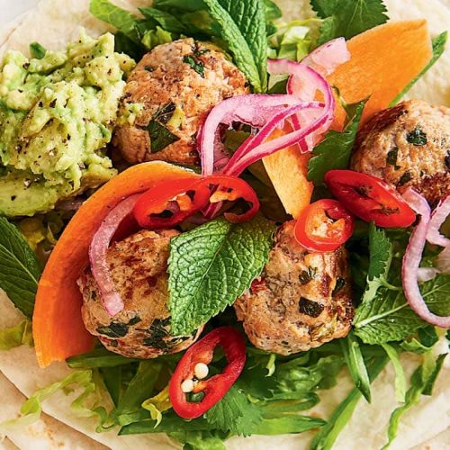 Pork banh mi tacos