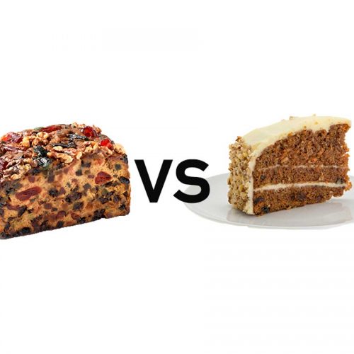 Which is healthier: carrot cake or fruit cake?