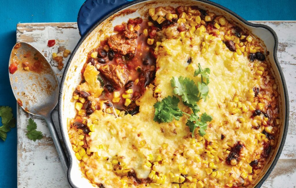 Cajun beef and corn bake Cajun beef and corn bake