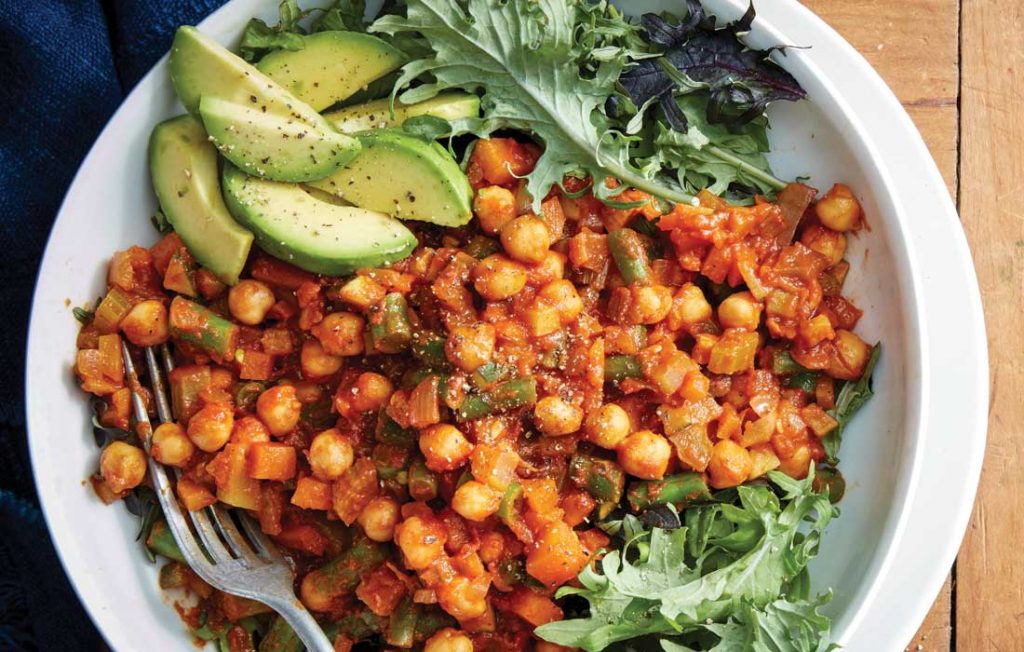 Chickpea vegie bowls
