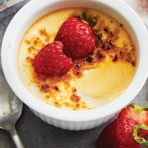Coconut crème brulee