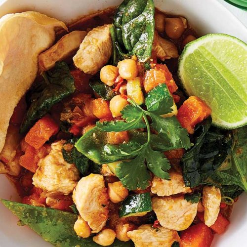 Sweet potato chicken curry