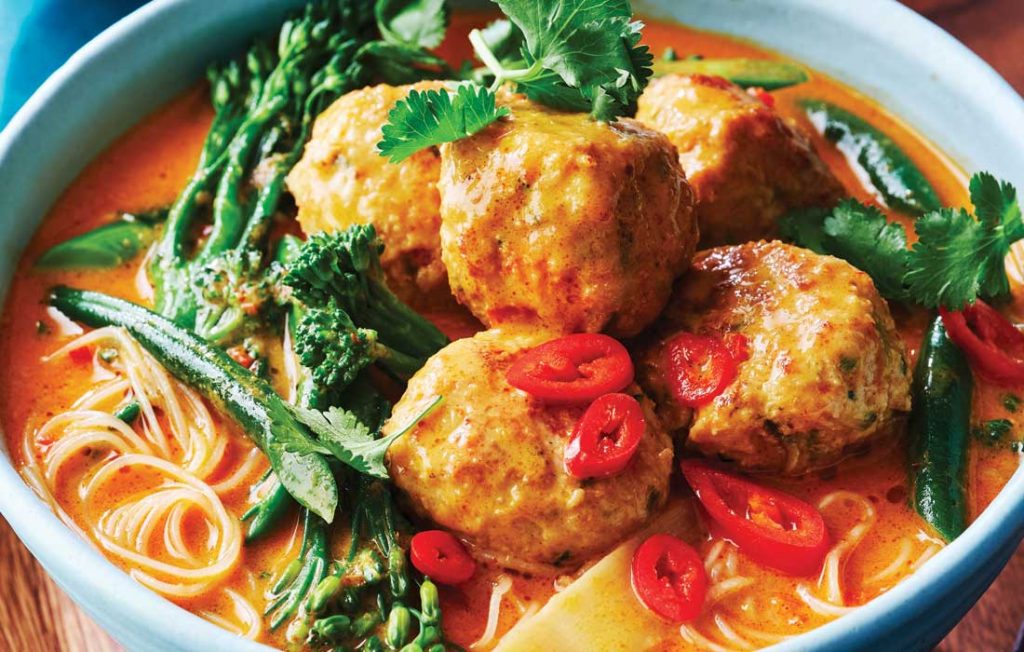 Thai chicken meatballs Thai chicken meatballs