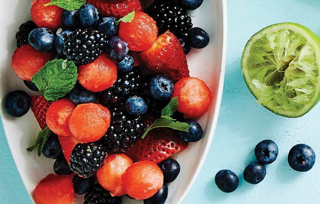 Berry melon salad
