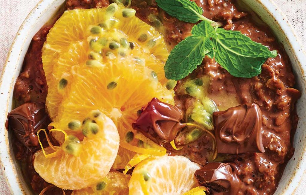 Dark chocolate orange oats
