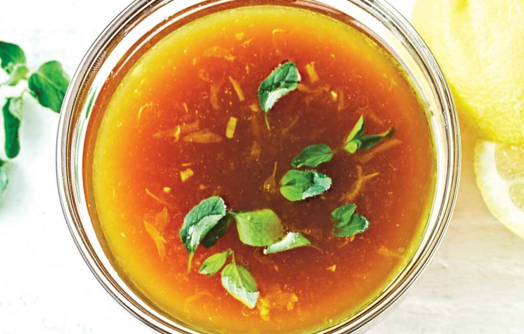 Lemon, garlic and herb marinade