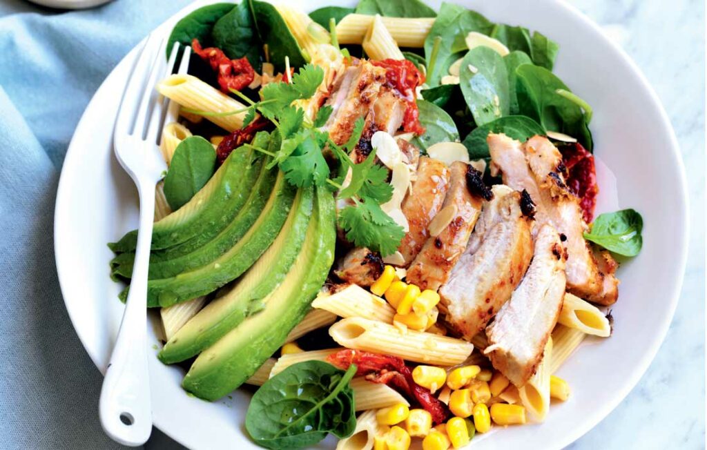 Gluten-free lemongrass chicken pasta salad Gluten-free lemongrass chicken pasta salad