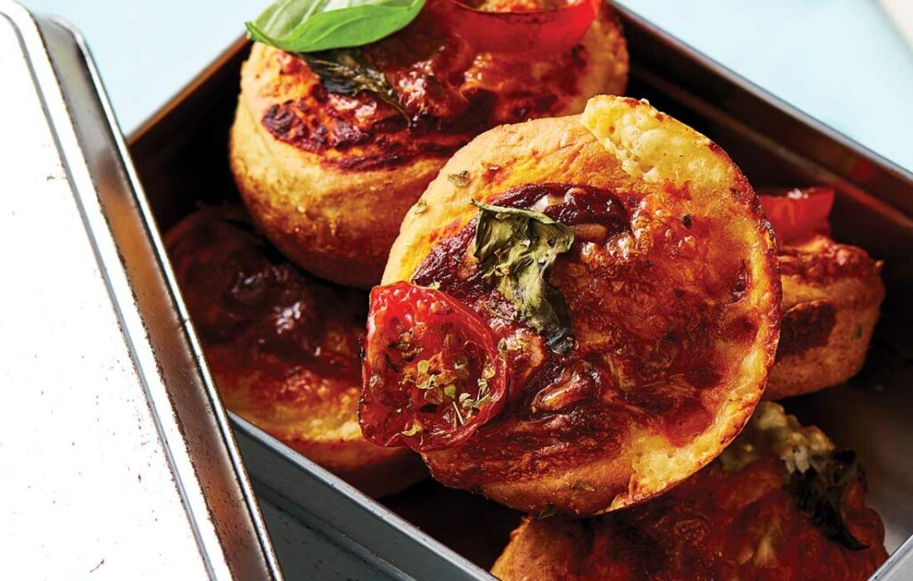 Muffin pan pizzas