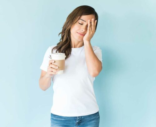 Woman with a coffee