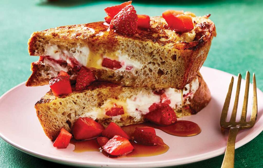 Strawberry cheesecake French toast