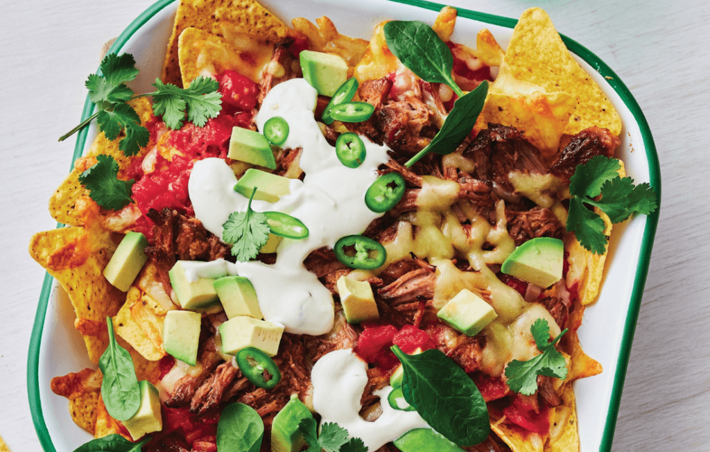 Pulled pork nachos