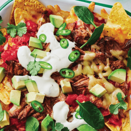 Pulled pork nachos