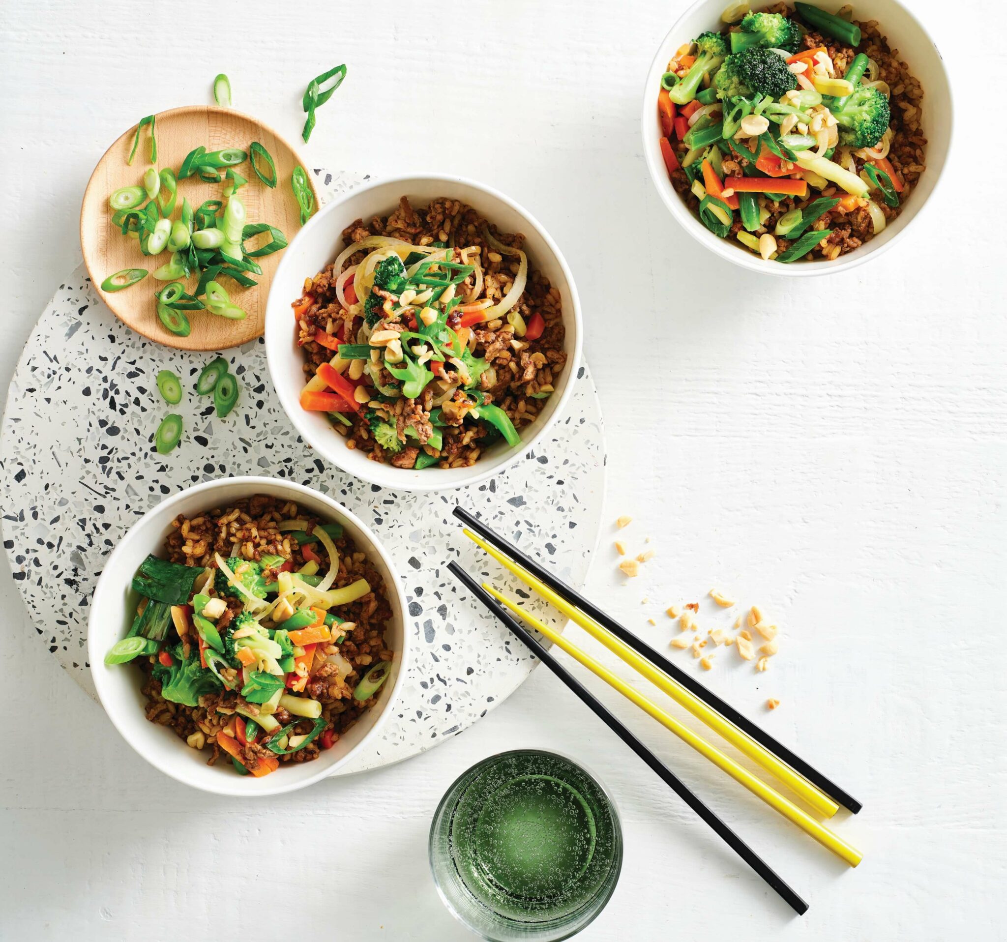 Beef and vegie stir-fry