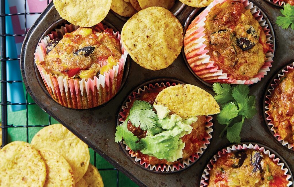 Mexican muffin pan zucchini slice