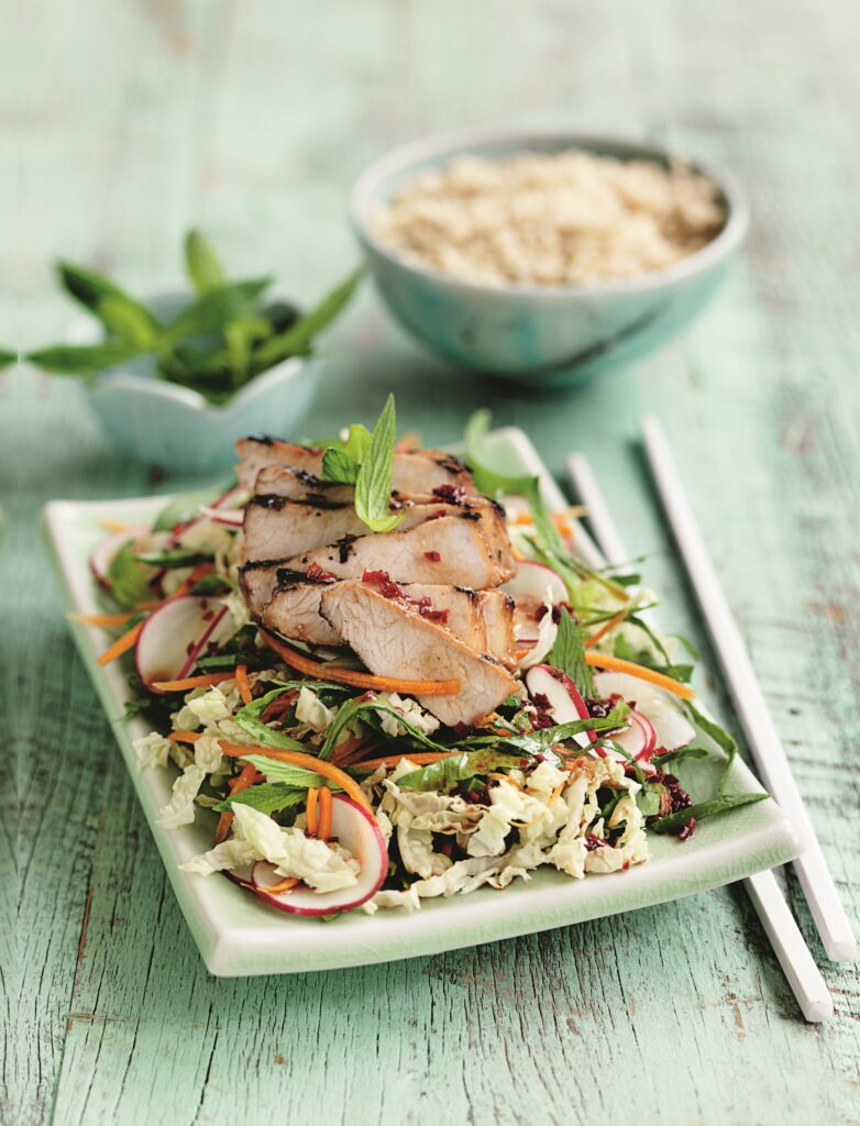 Sesame pork and Chinese cabbage salad Sesame pork and Chinese cabbage salad