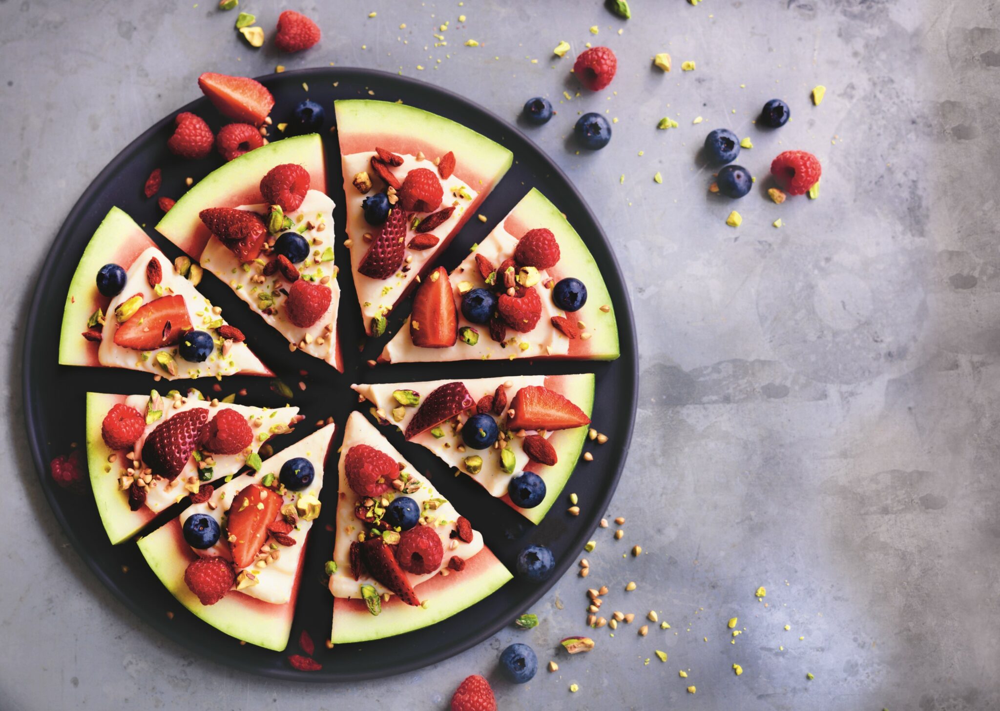 Watermelon pizza