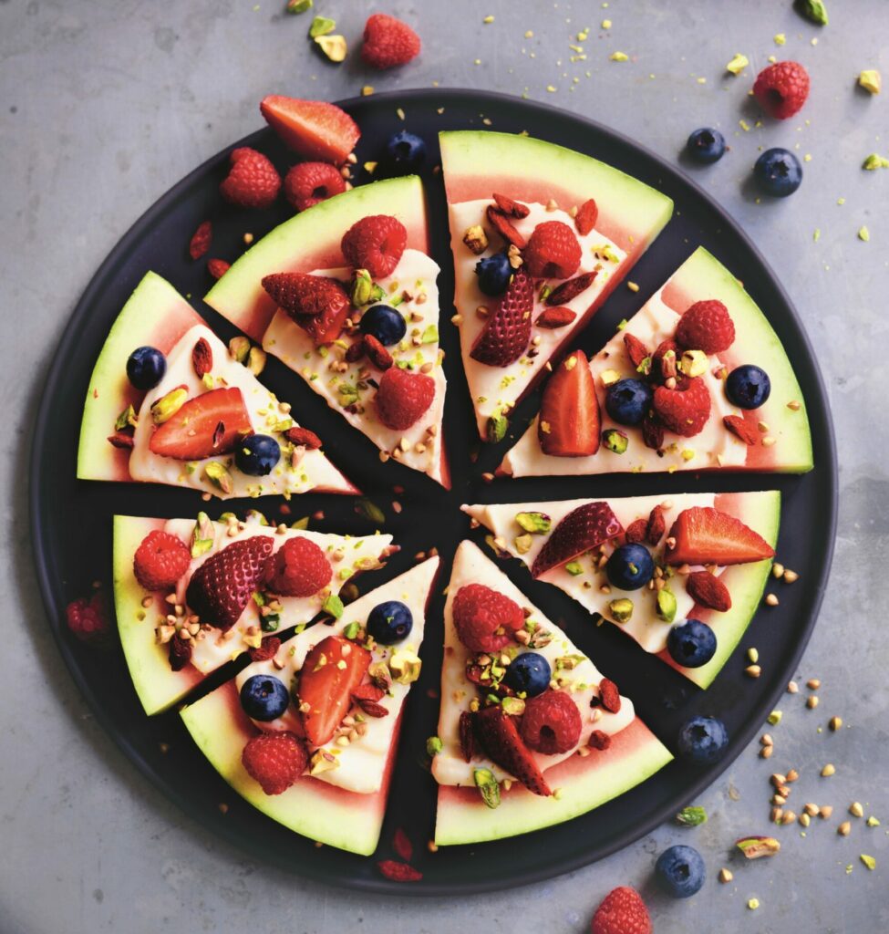 Watermelon pizza