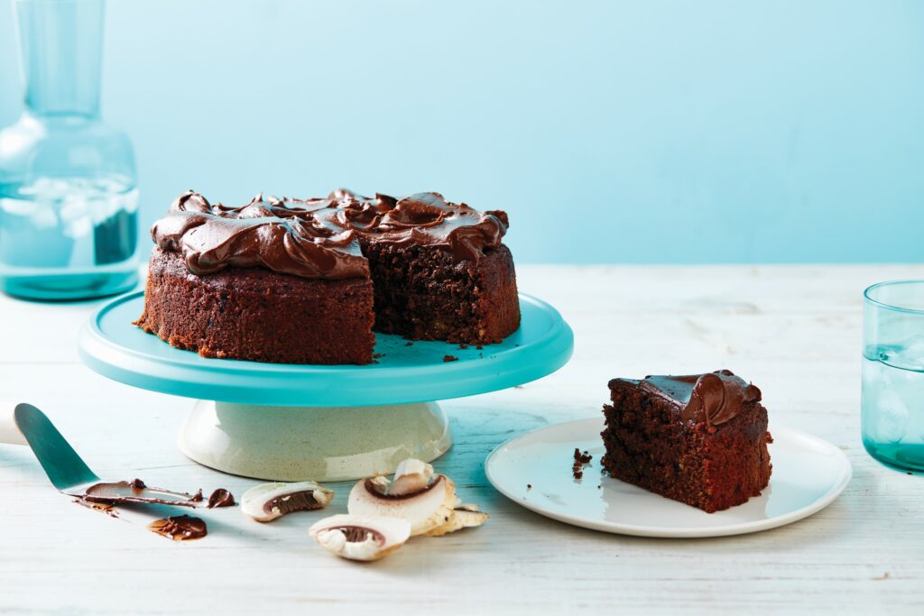 Chocolate and mushroom gateau Chocolate and mushroom gateau recipe