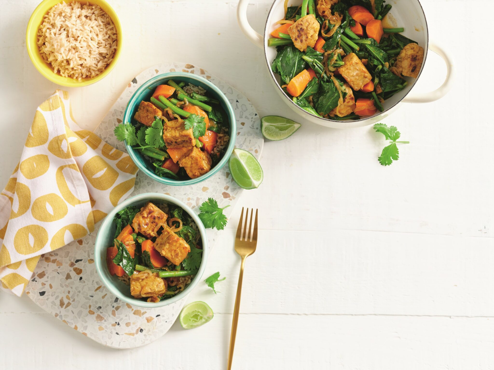 Coconut tempeh curry