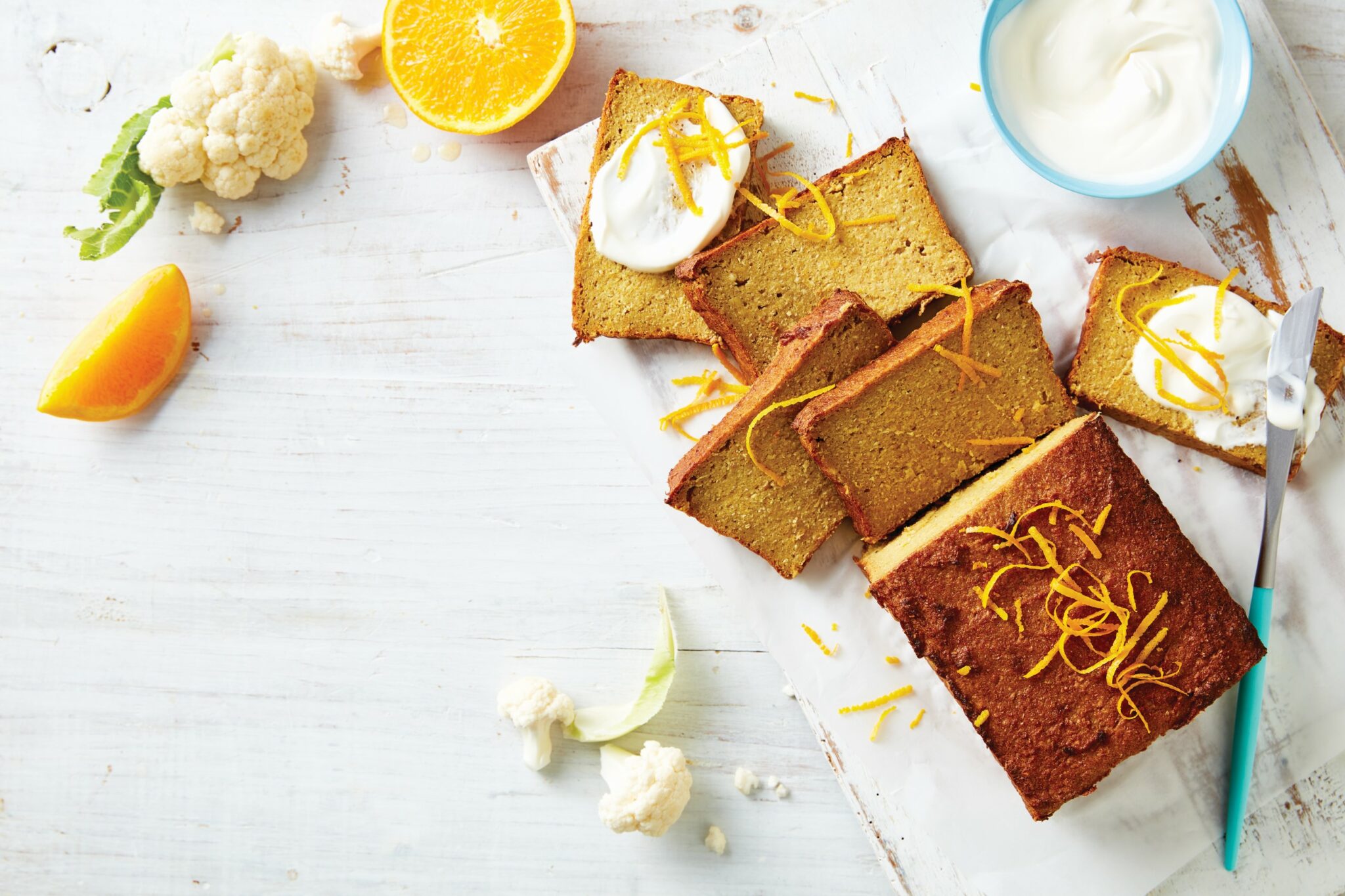 Orange and (sshhhh!) cauliflower loaf