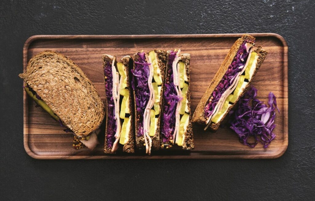 Pork and pickle toastie