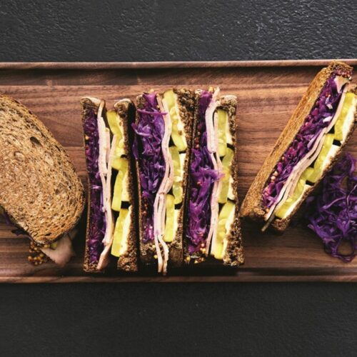 Pork and pickle toastie