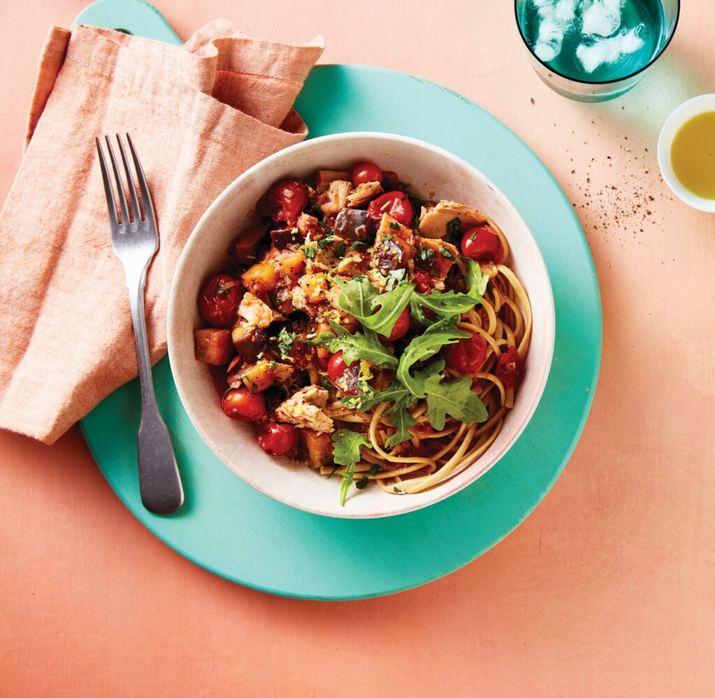 Tuna and eggplant linguine Tuna and eggplant linguine