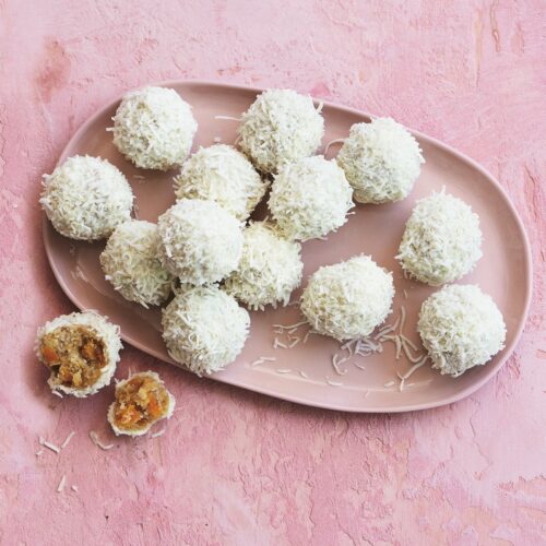 White chocolate balls