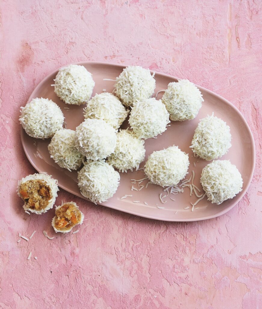 White chocolate balls