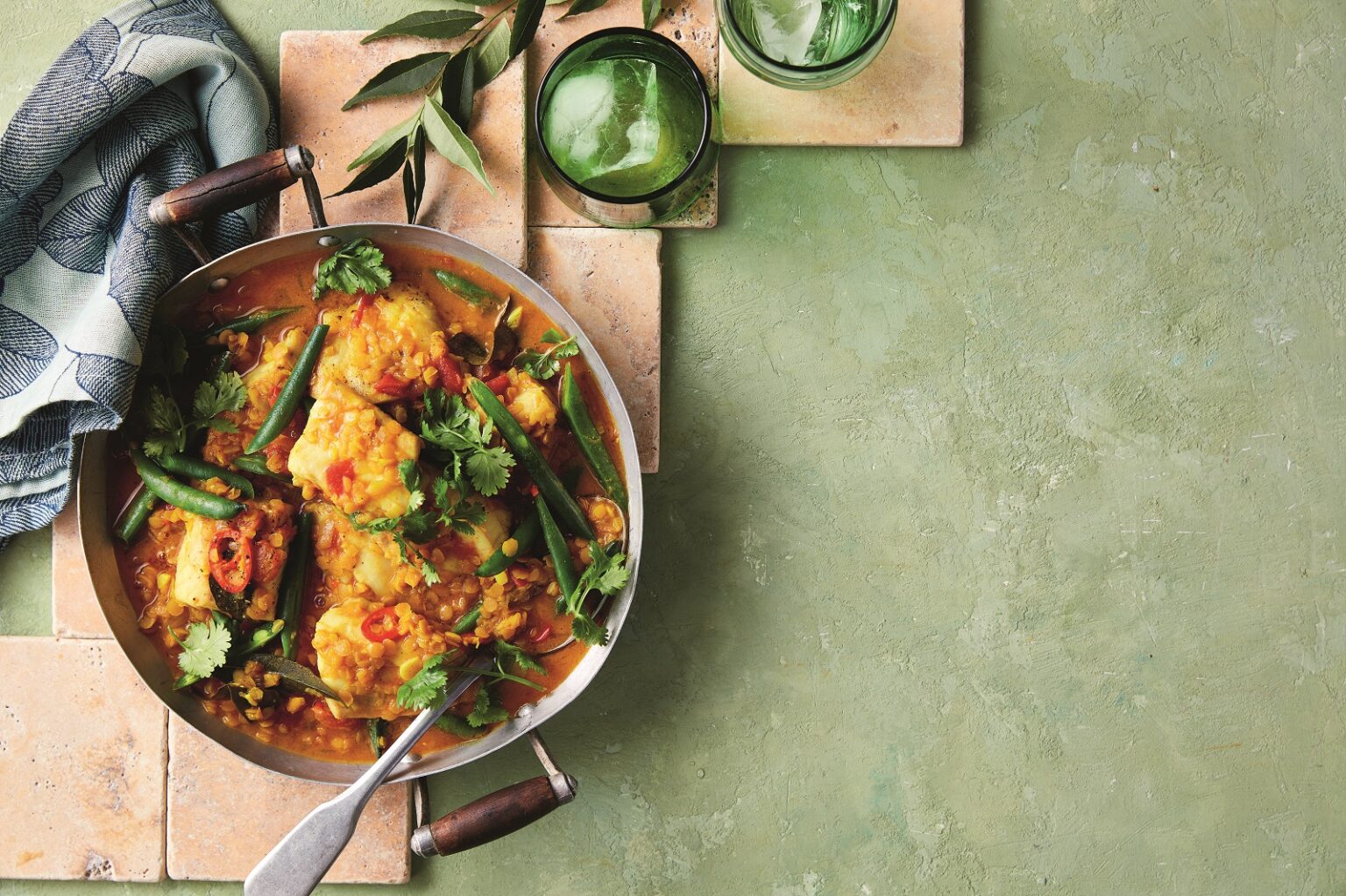 Turmeric fish and coconut curry