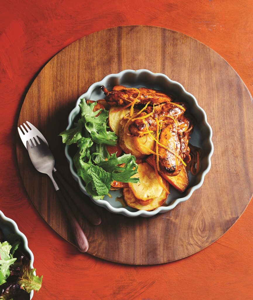 Peri-peri chicken with roasted vegetables Peri-peri chicken with roasted vegetables