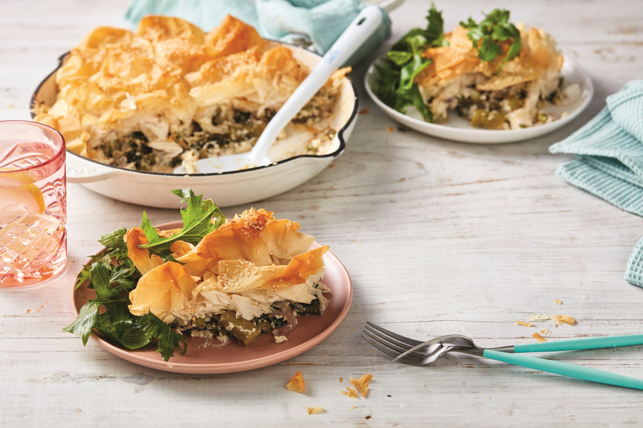 Green skillet pie