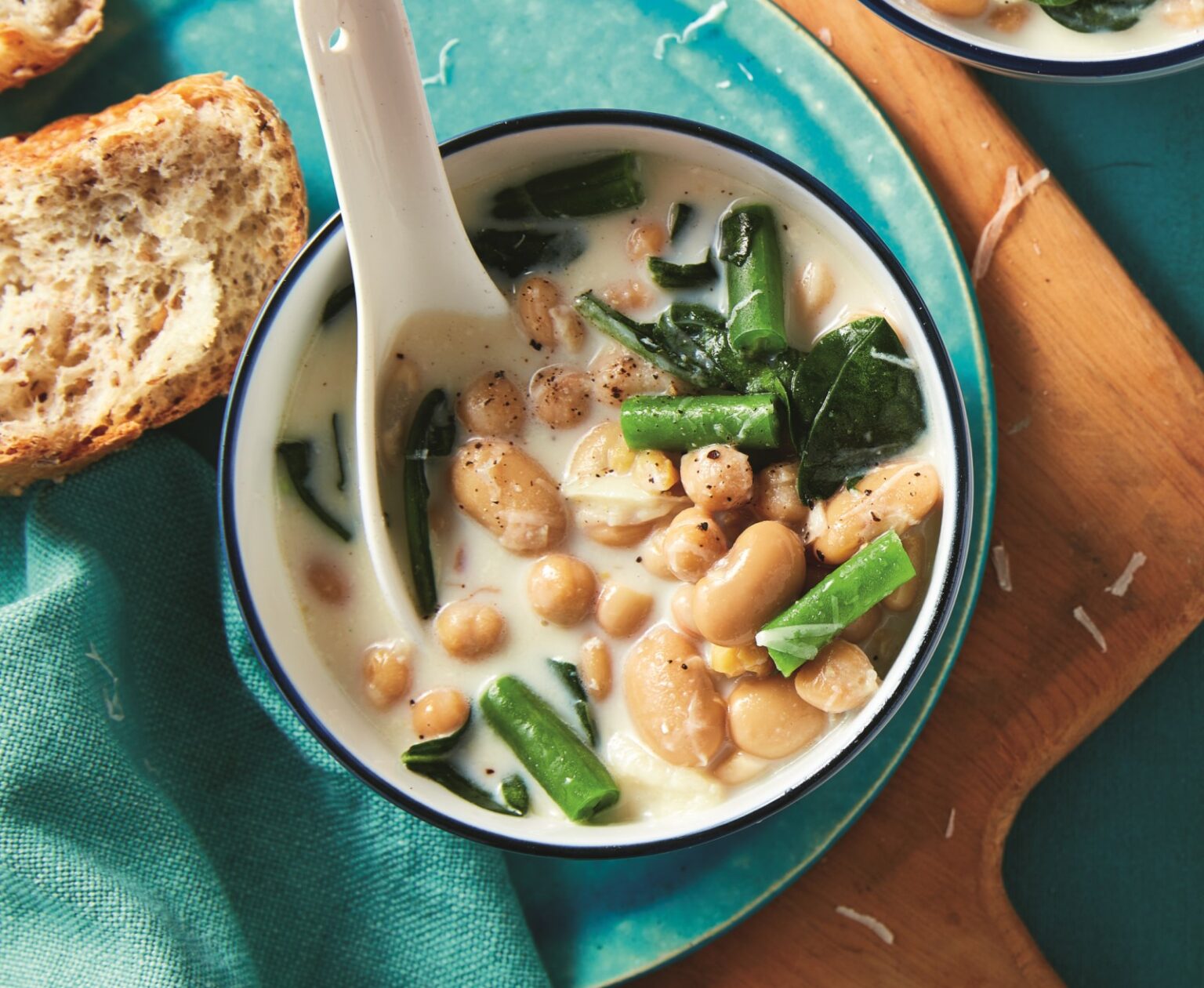 Herby white bean soup