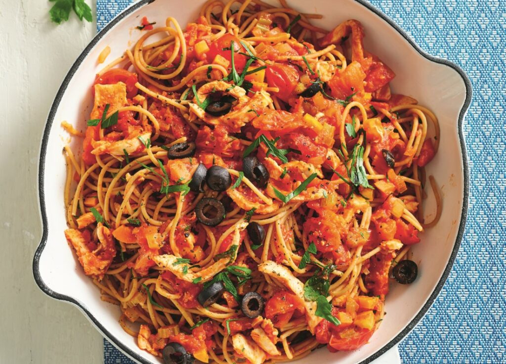Chicken and tomato spaghetti Chicken and tomato spaghetti