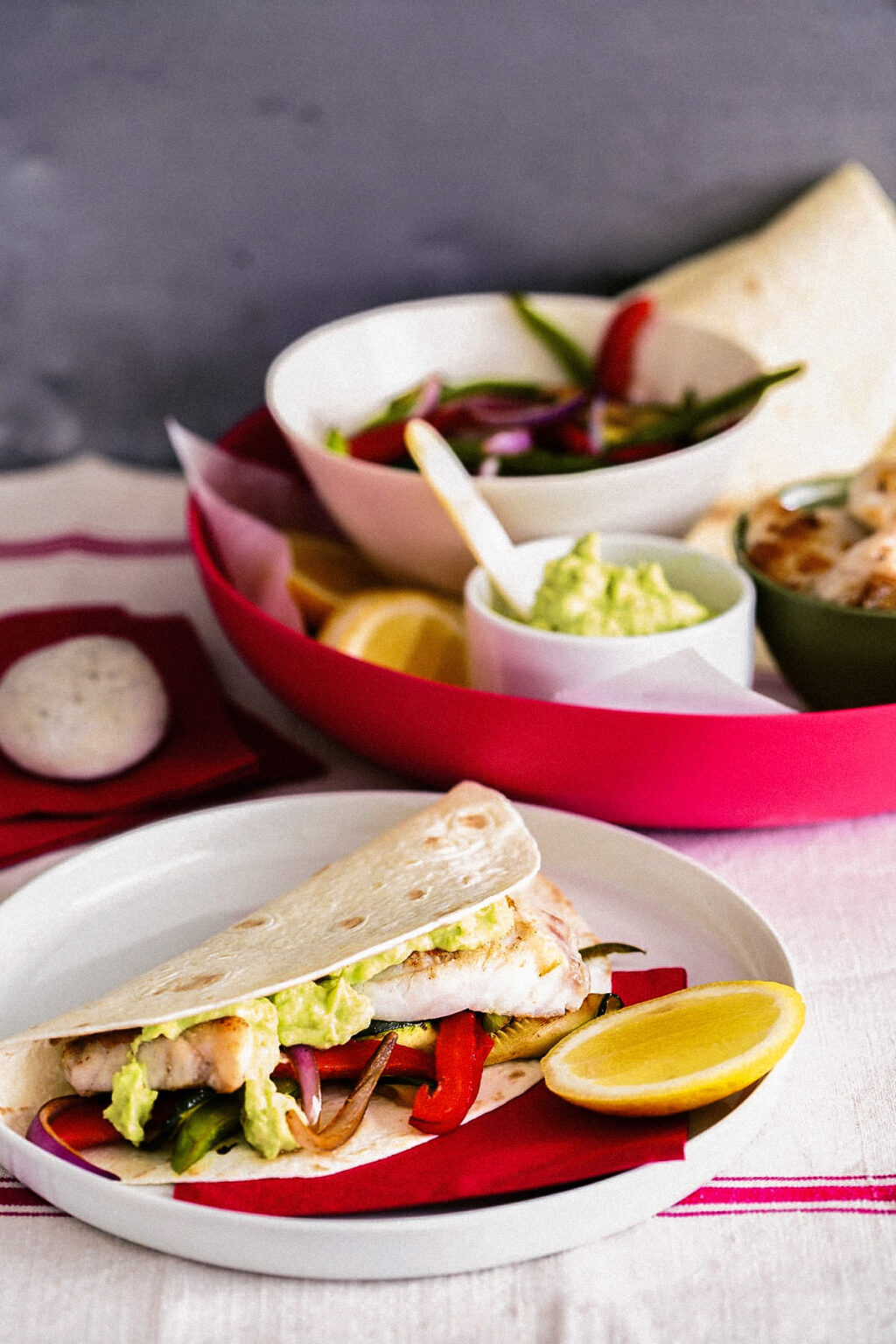 Fish fajitas