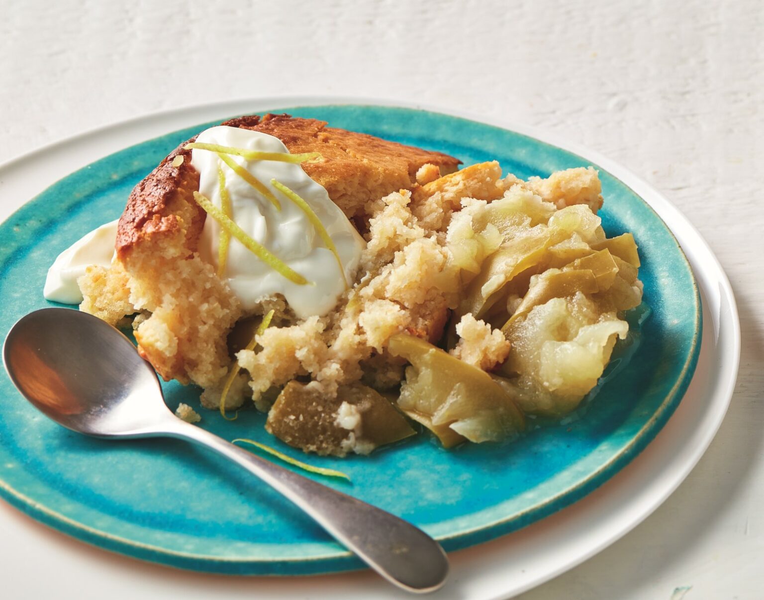 Lemon and apple sponge