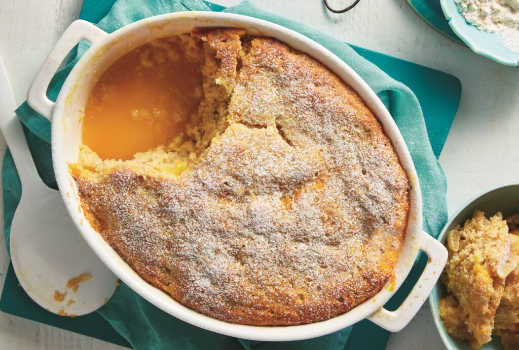 Orange and ginger self-saucing pudding Orange and ginger self-saucing pudding