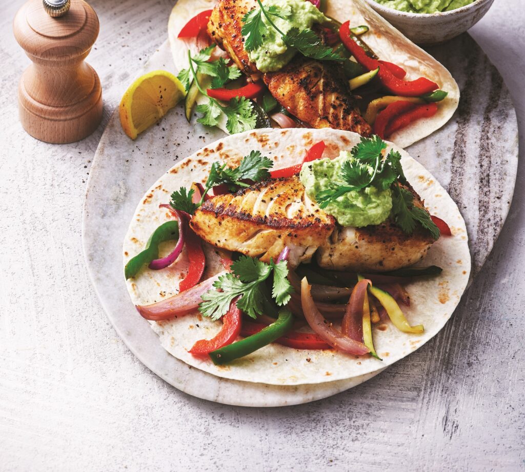 Fish fajitas