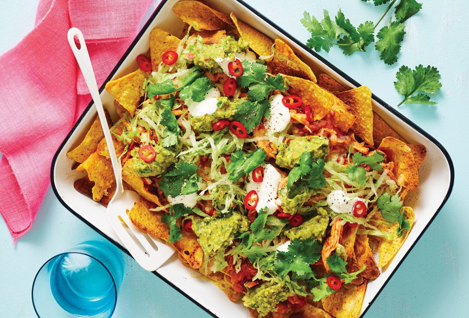 Chicken tray nachos
