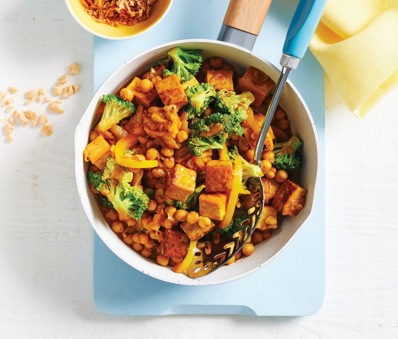 Chickpea and tofu yellow curry
