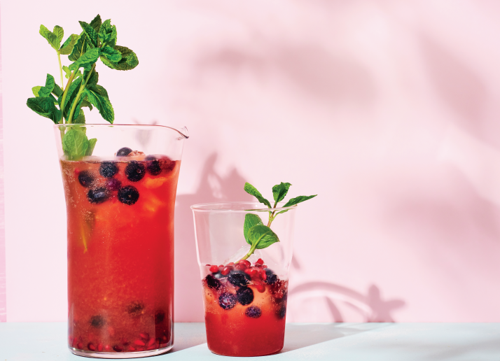 Pomegranate ‘sangria’ drink