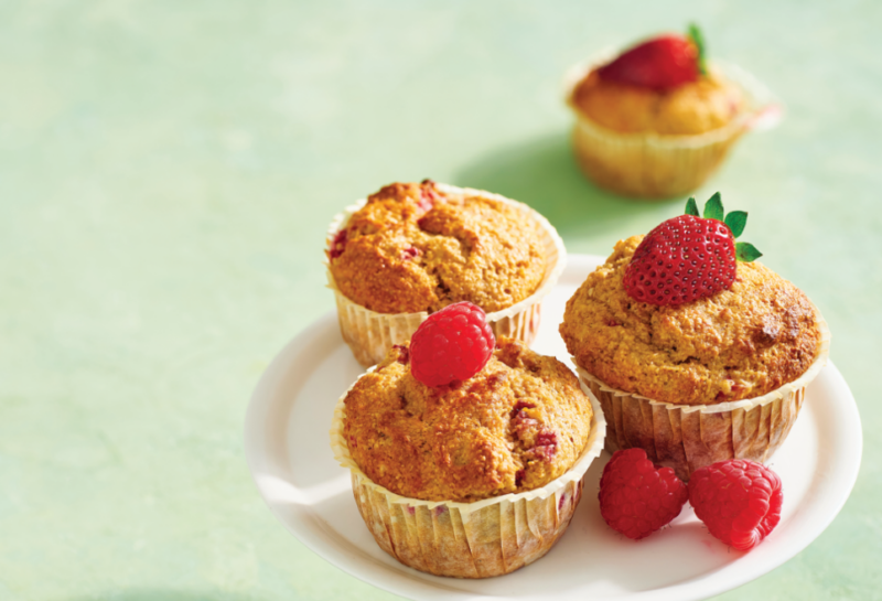 Mixed berry muffins