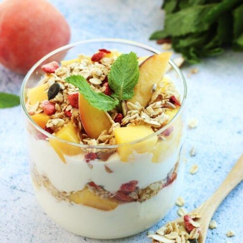 Summer granola parfait