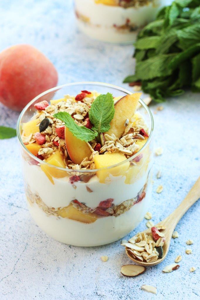Summer granola parfait Summer granola parfait