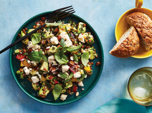 Herby lentil salad Herby lentil salad